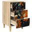 Natskab LOCHEM 2 stk. Sonoma-eg 36 x 33 x 60 cm Konstrueret træ