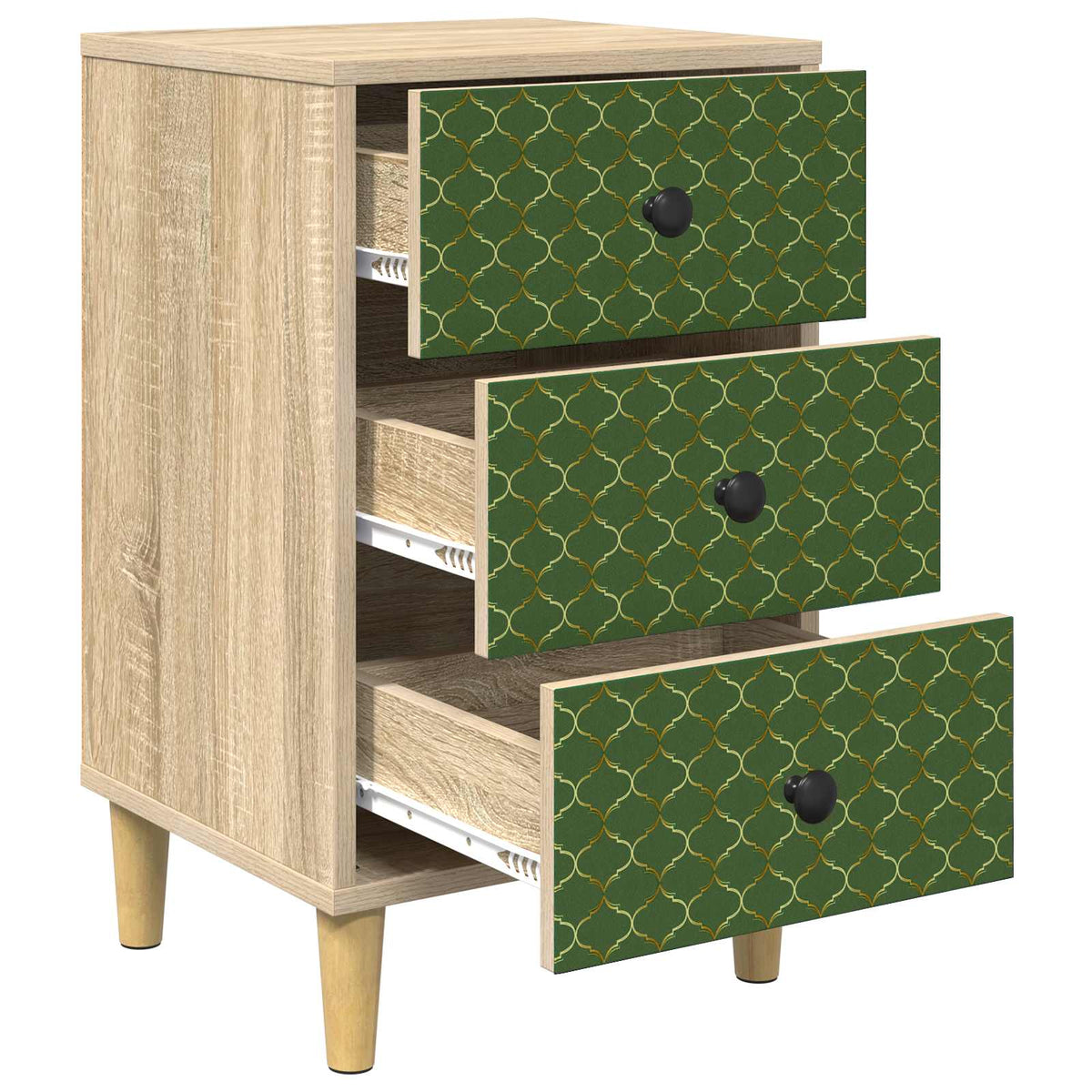Natskab GELEEN 2 stk. Sonoma-eg 36 x 33 x 60 cm Konstrueret træ