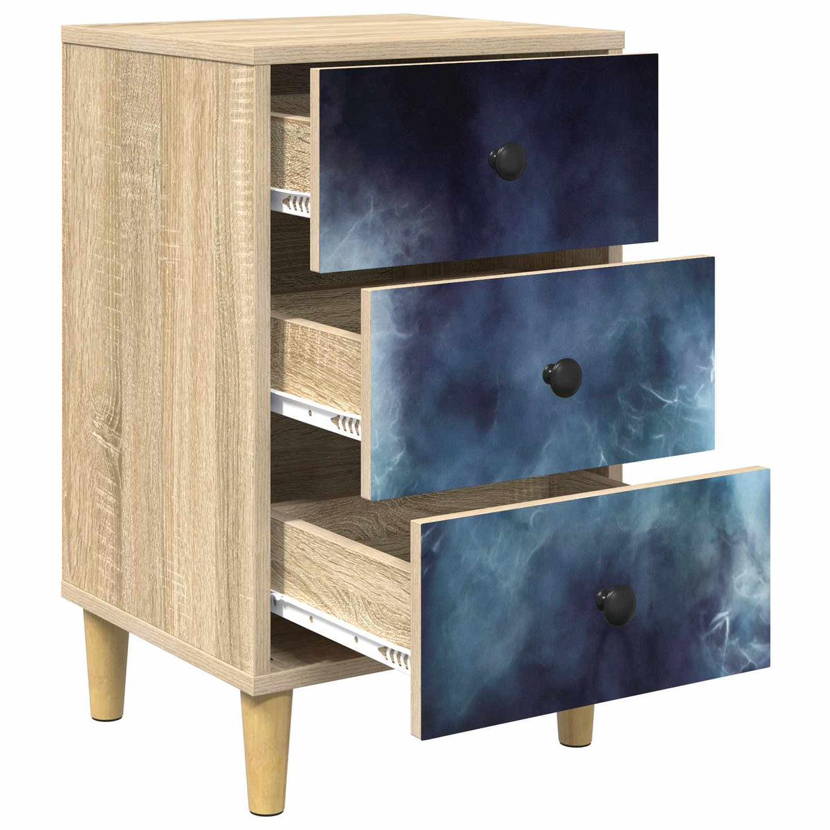 Natskab RAALTE 2 stk. Sonoma-eg 36 x 33 x 60 cm Konstrueret træ