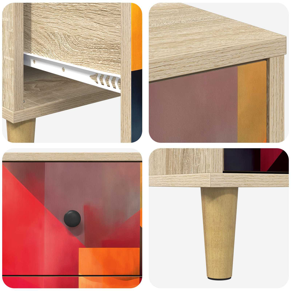 Natskab HEESCH Sonoma-eg 36 x 33 x 60 cm Konstrueret træ