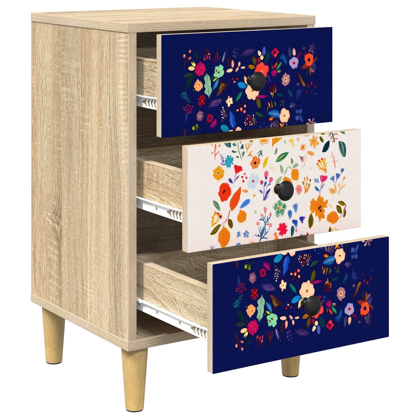 Natskab MAINZ 2 stk. Sonoma-eg 36 x 33 x 60 cm Konstrueret træ