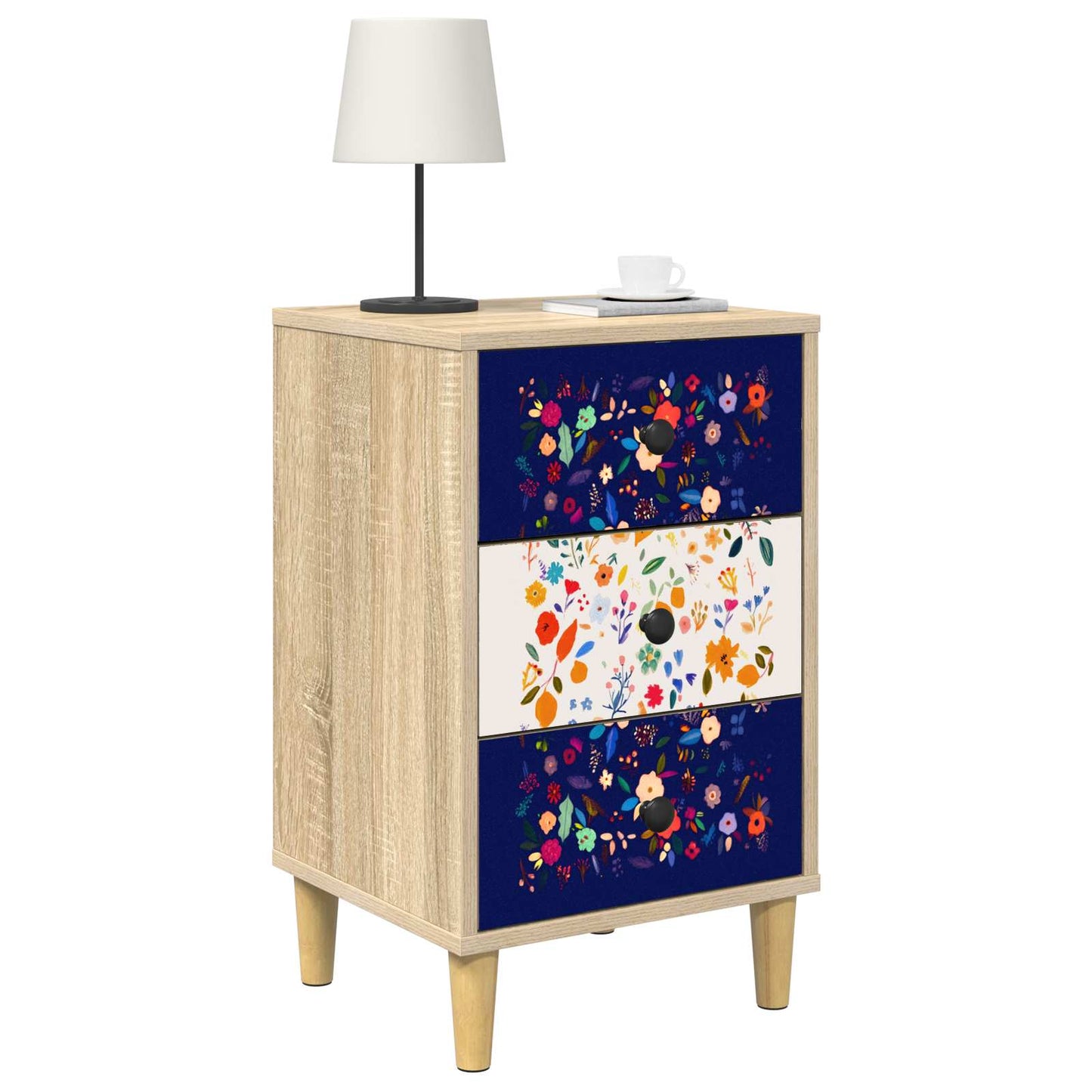 Natskab MAINZ 2 stk. Sonoma-eg 36 x 33 x 60 cm Konstrueret træ