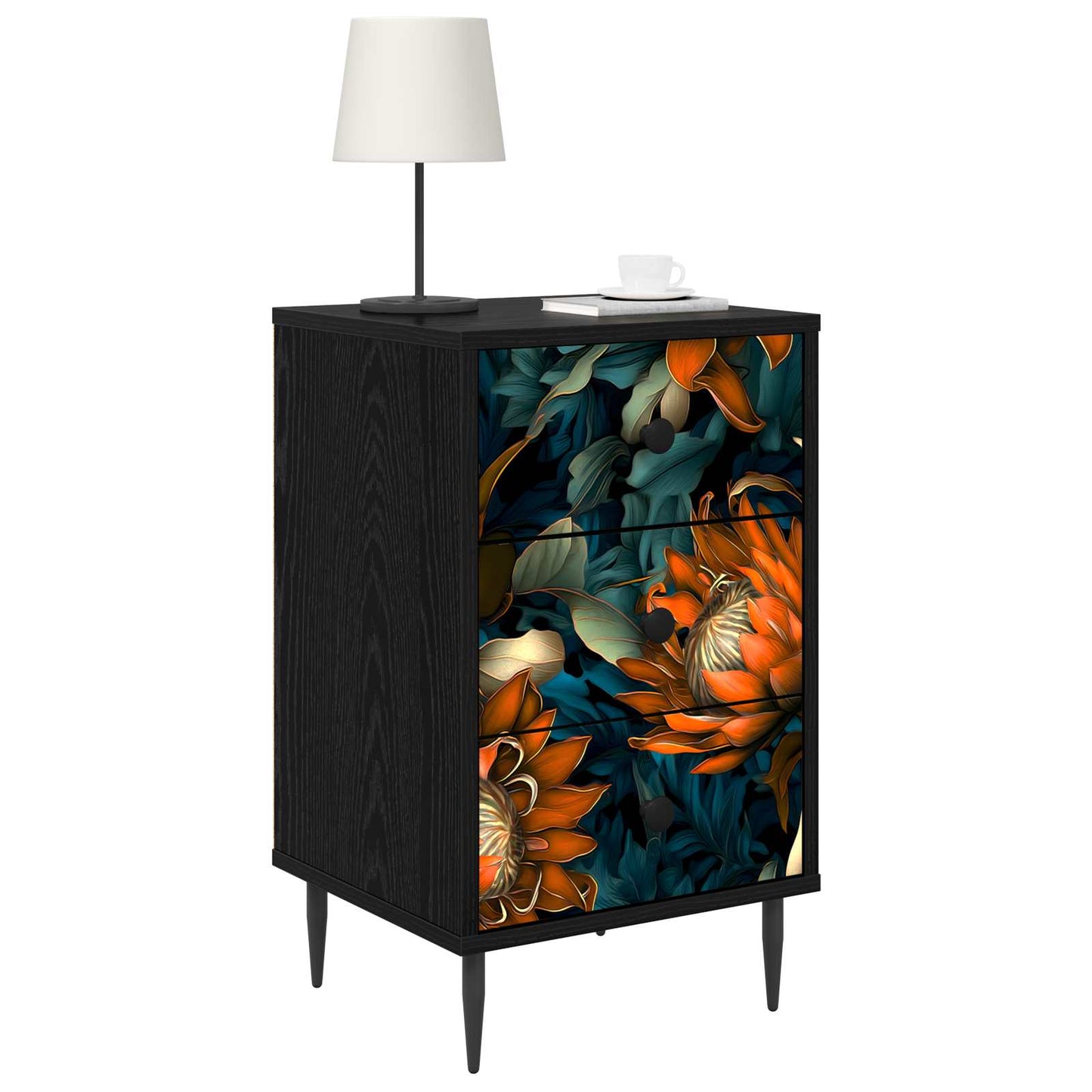 Natskab LOCHEM Sort eg 36 x 33 x 61 cm Konstrueret træ
