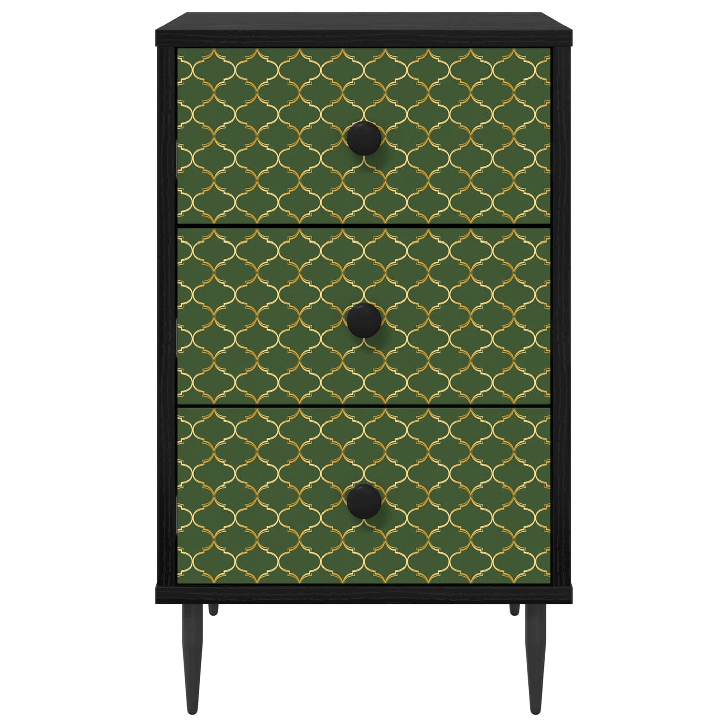 Natskab GELEEN 2 stk. Sort eg 36 x 33 x 61 cm Konstrueret træ