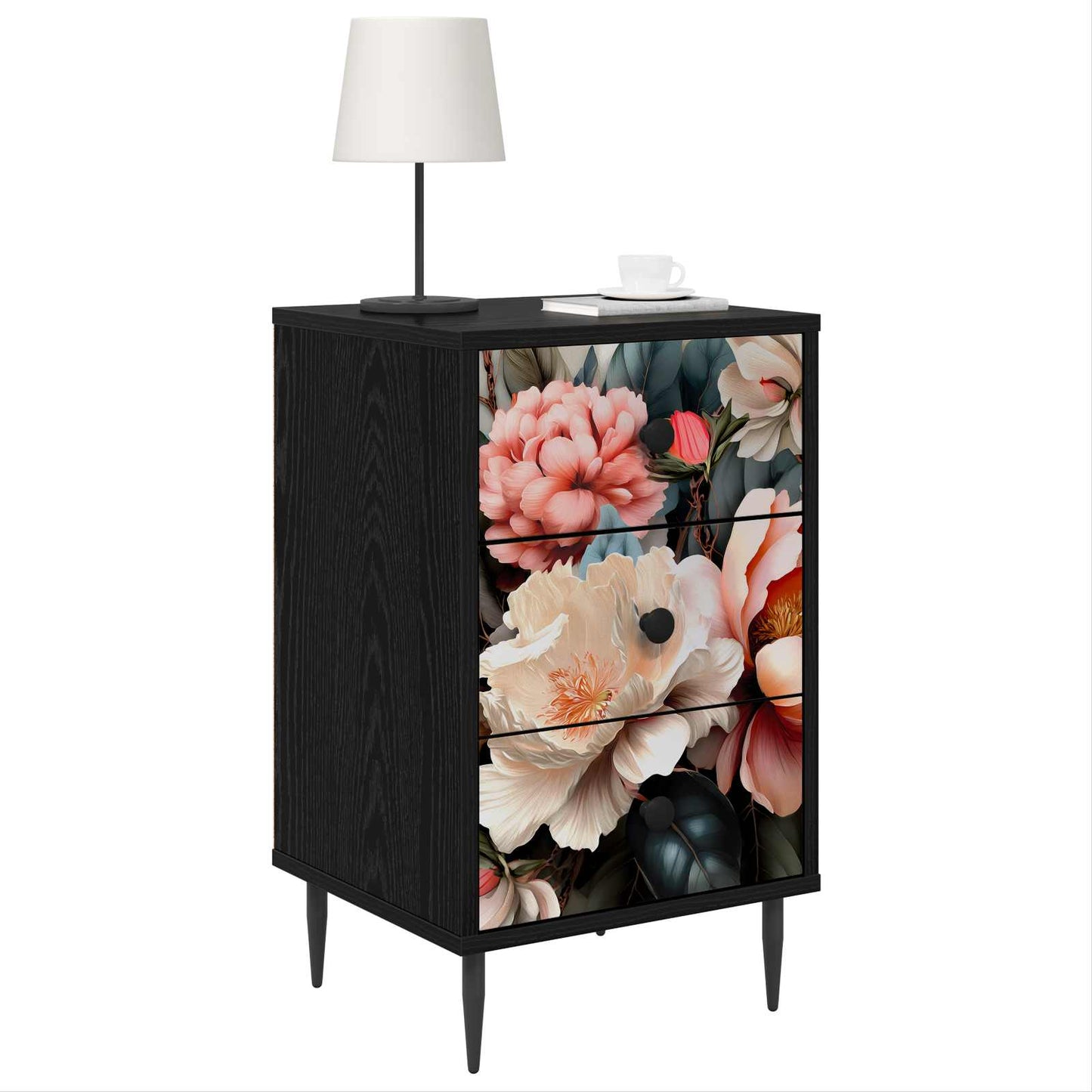 Natskab BORNE Sort eg 36 x 33 x 61 cm Konstrueret træ