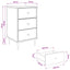 Natskab BONN Sort eg 36 x 33 x 61 cm Konstrueret træ