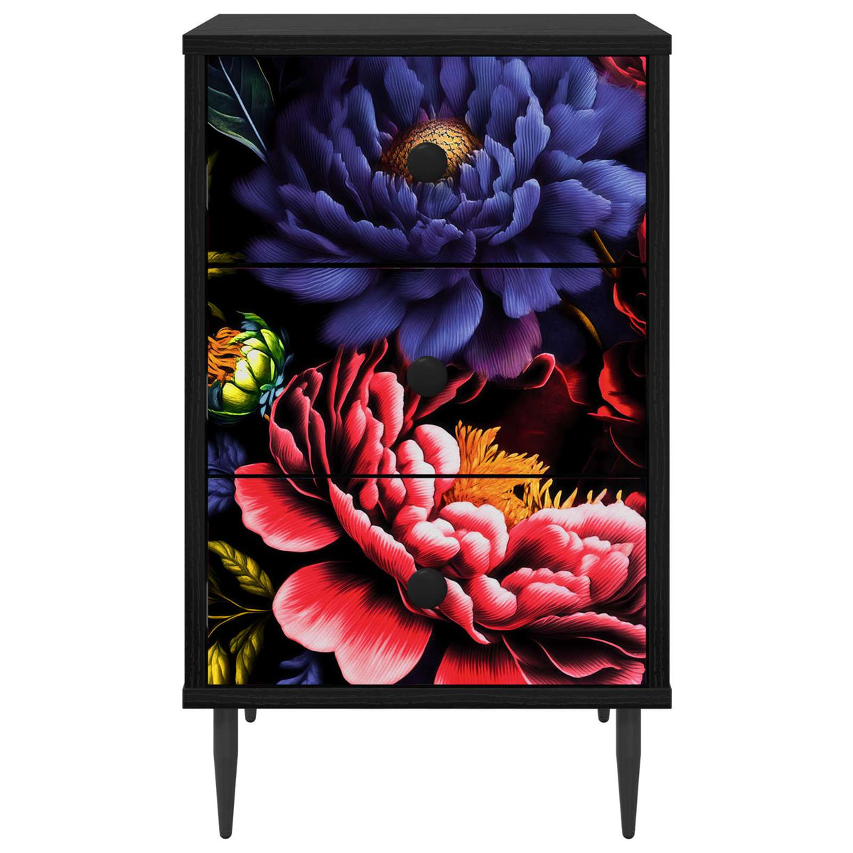 Natskab KIEL Sort eg 36 x 33 x 61 cm Konstrueret træ