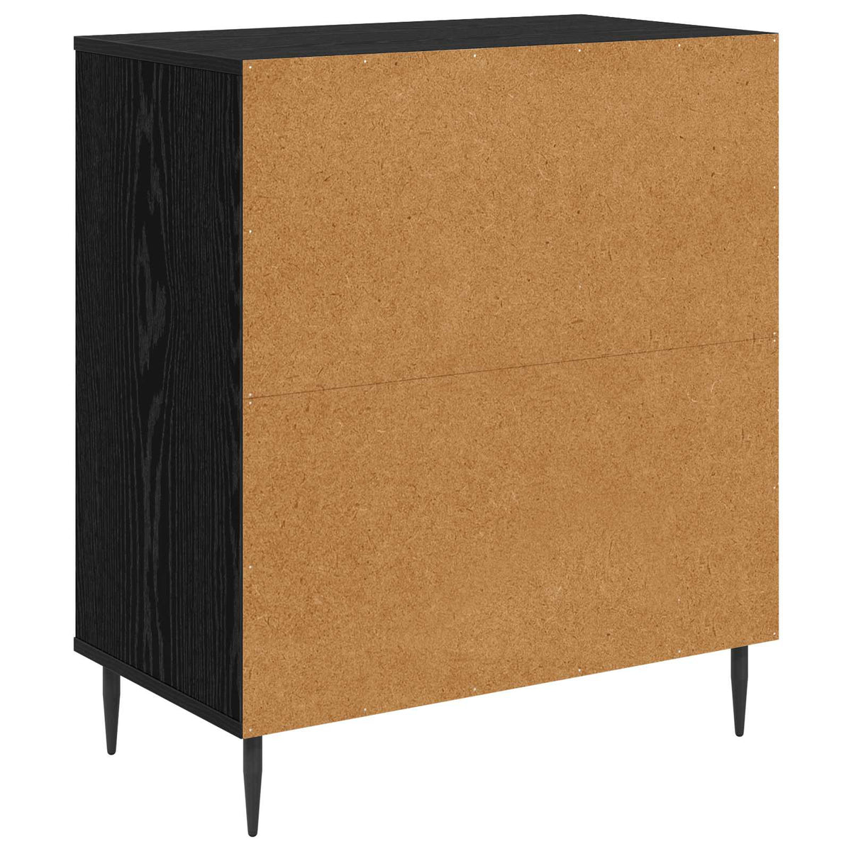Skuffeskab OMMEN Geometrisk print 66 x 36,5 x 76 cm Sort eg