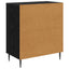 Skuffeskab HANAU Grøn bladmønster 66 x 36,5 x 76 cm Sort eg