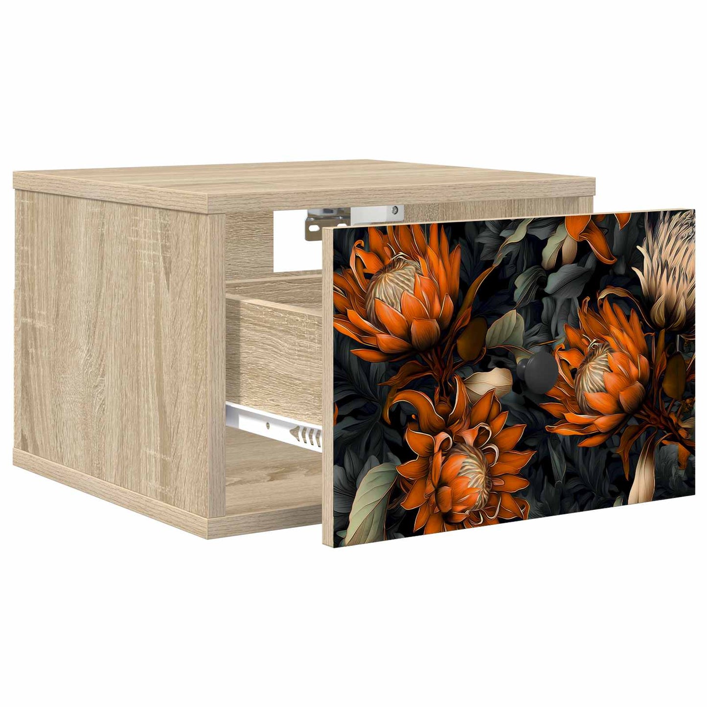 Vægmonteret natbord LOCHEM Sonoma-eg 36 x 33 x 25 cm