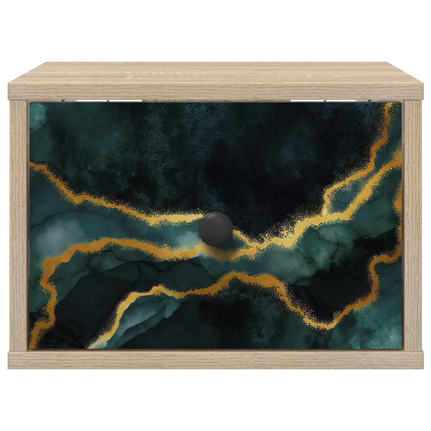 Vægmonteret natbord WIJHE Sonoma-eg 36 x 33 x 25 cm