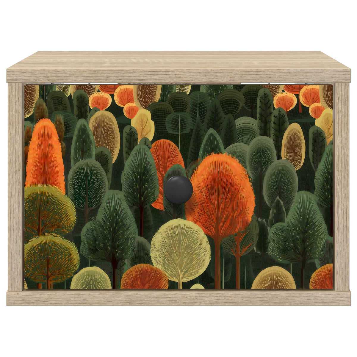 Vægmonteret natbord ZAANDAM 2 stk. Sonoma-eg 36 x 33 x 25 cm