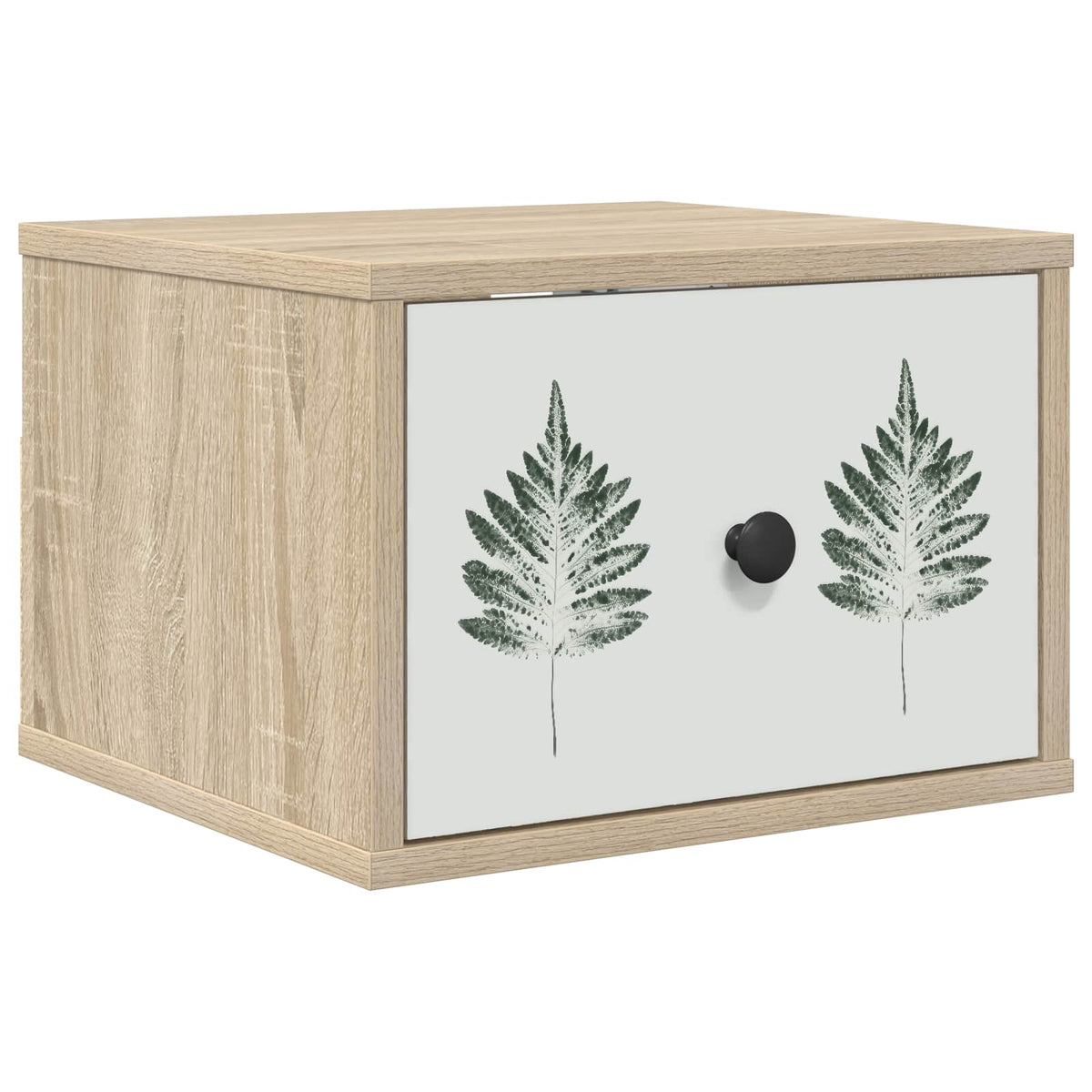 Vægmonteret natbord HANAU Sonoma-eg 36 x 33 x 25 cm