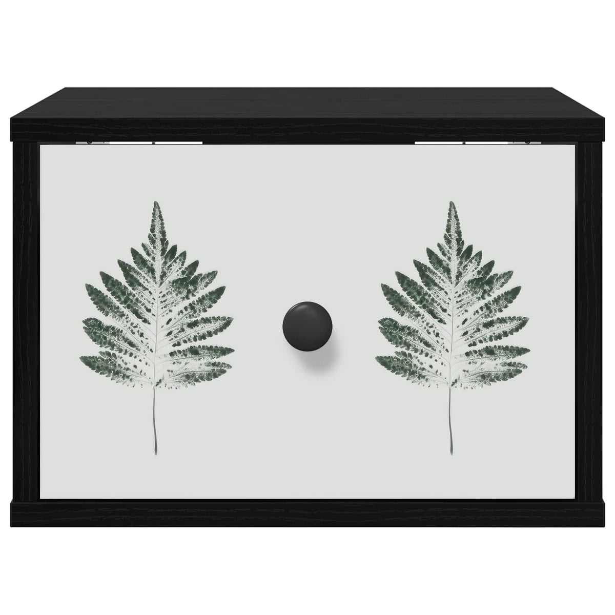 Vægmonteret natbord HANAU Sort eg 36 x 33 x 25 cm