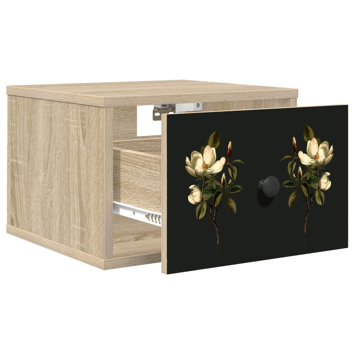 Vægmonteret natbord BREMEN 2 stk. Sonoma-eg 36 x 33 x 25 cm
