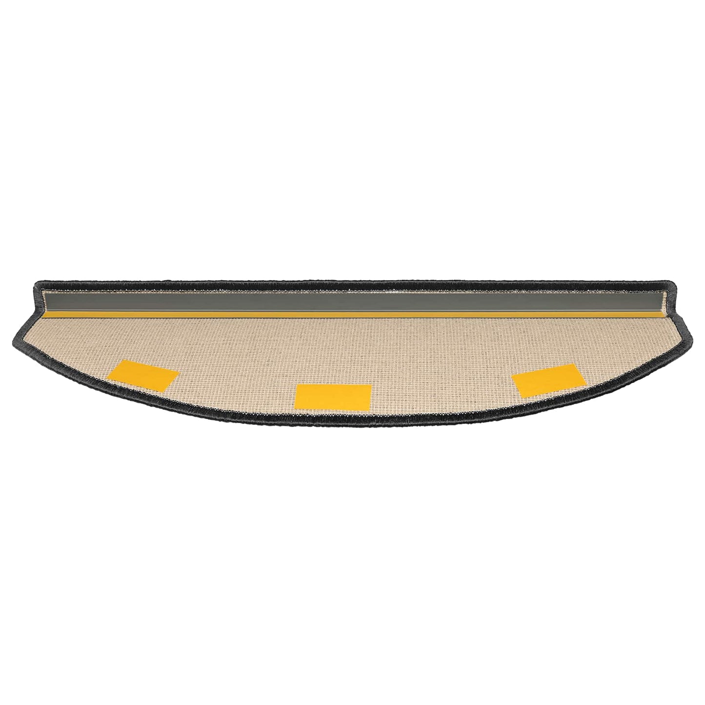 Selvklæbende Trappemåtter 15 stk. 80 x 24,5 x 3,5 cm Mørkegrå