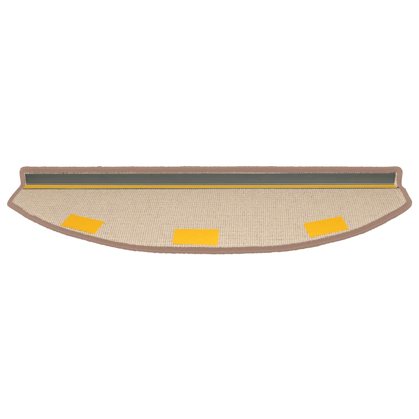 Selvklæbende Trappemåtter 15 stk. 80 x 24,5 x 3,5 cm Lys Brun