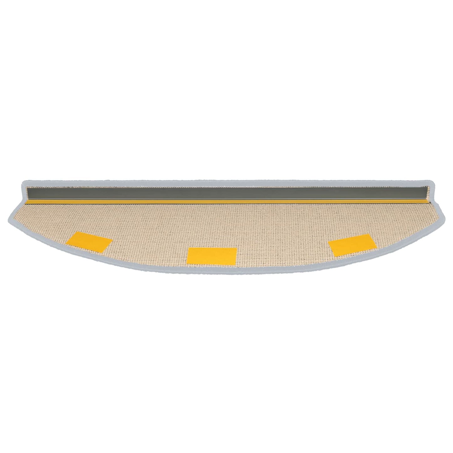 Selvklæbende Trappemåtter 15 stk. 80 x 24,5 x 3,5 cm Lysegrå