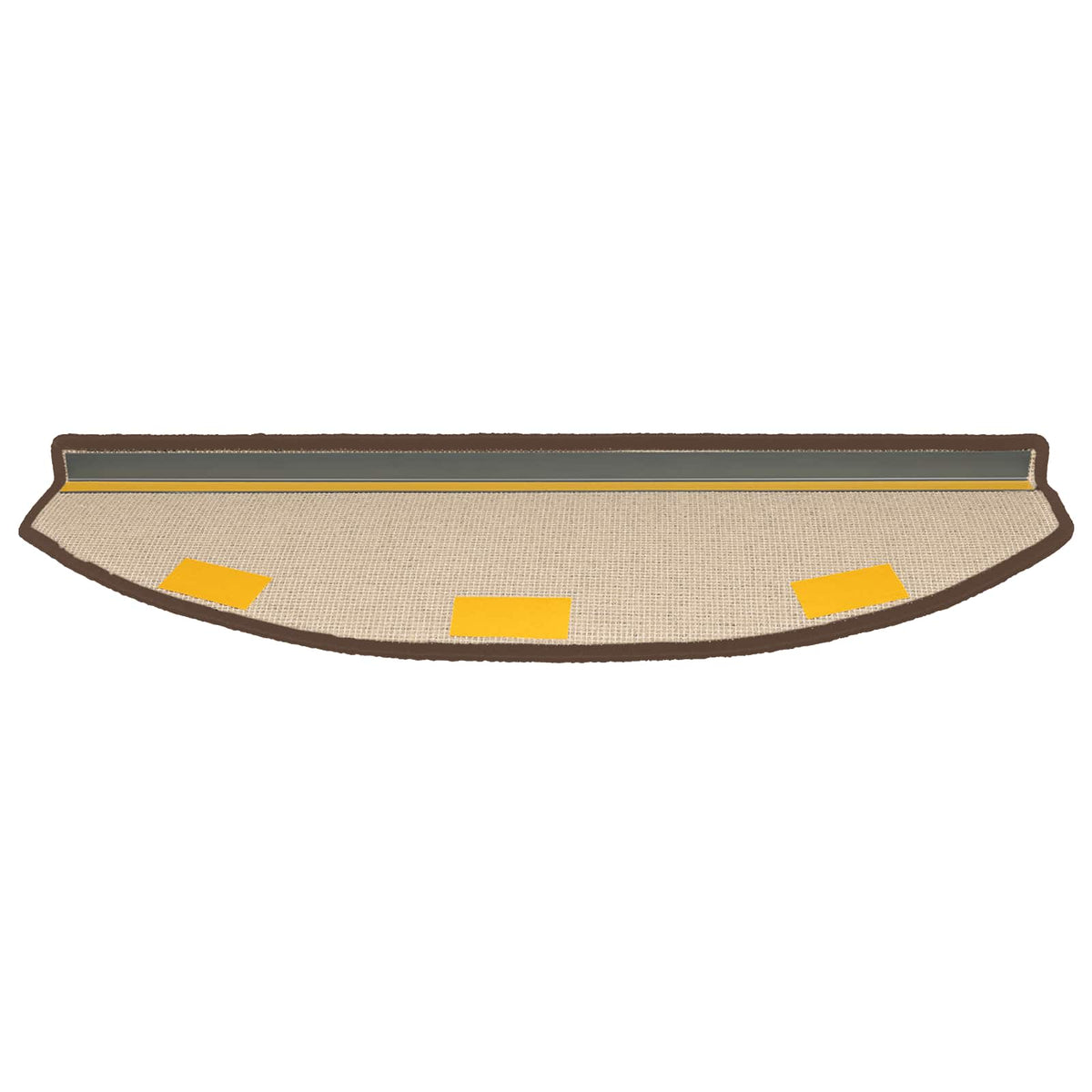 Selvklæbende Trappemåtter 15 stk. 80 x 24,5 x 3,5 cm Kaffe Brun