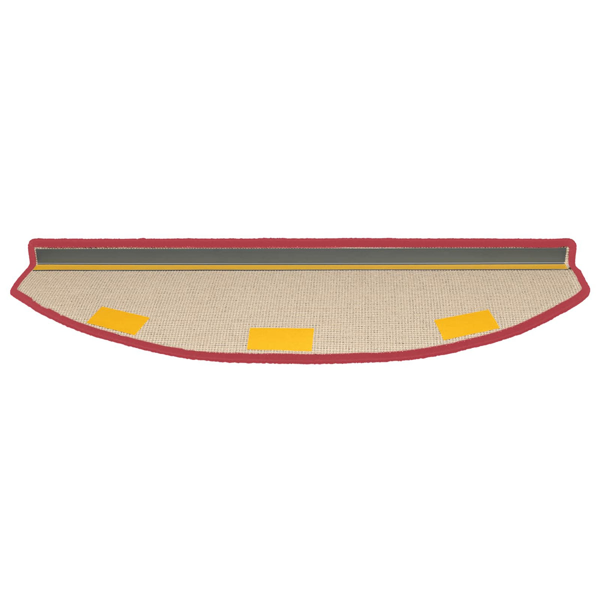 Selvklæbende Trappemåtter 15 stk. 80 x 24,5 x 3,5 cm Rød