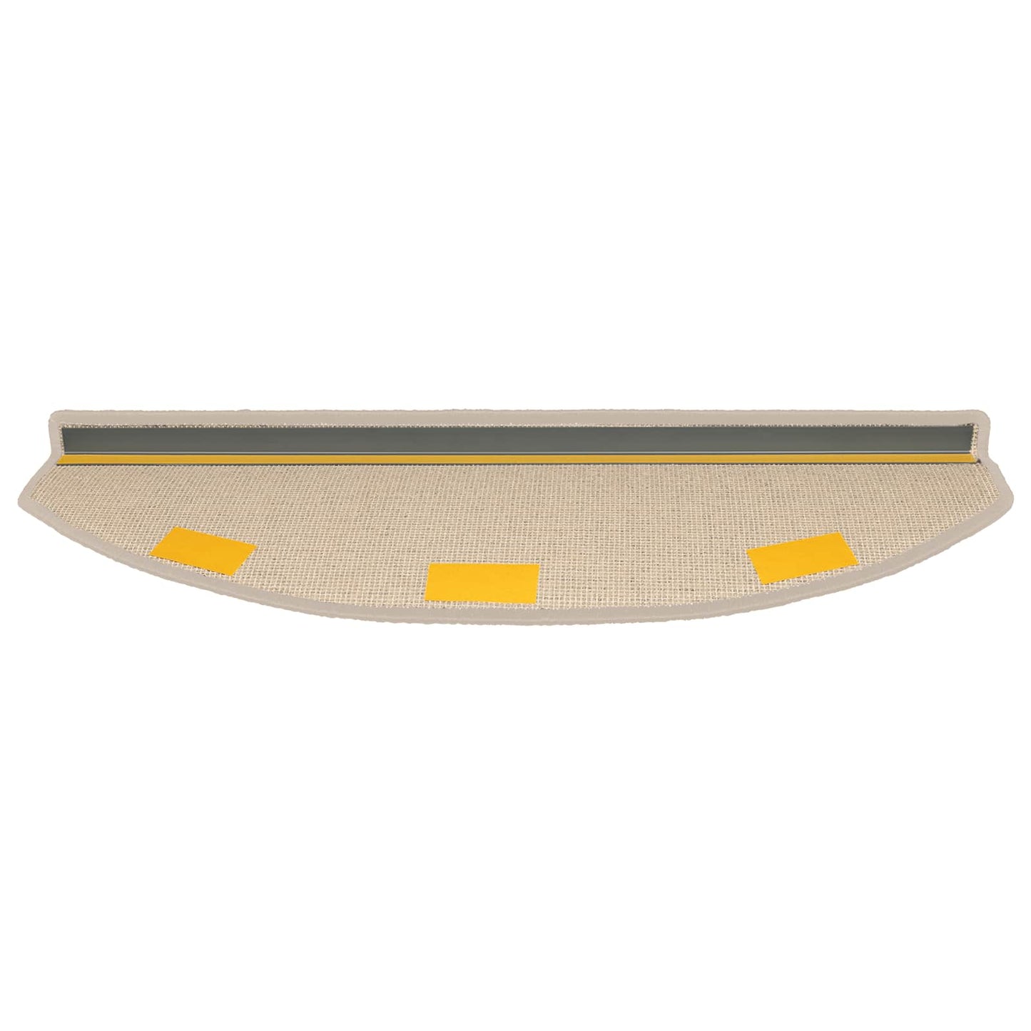 Selvklæbende Trappemåtter 15 stk. 80 x 24,5 x 3,5 cm Gråbrun