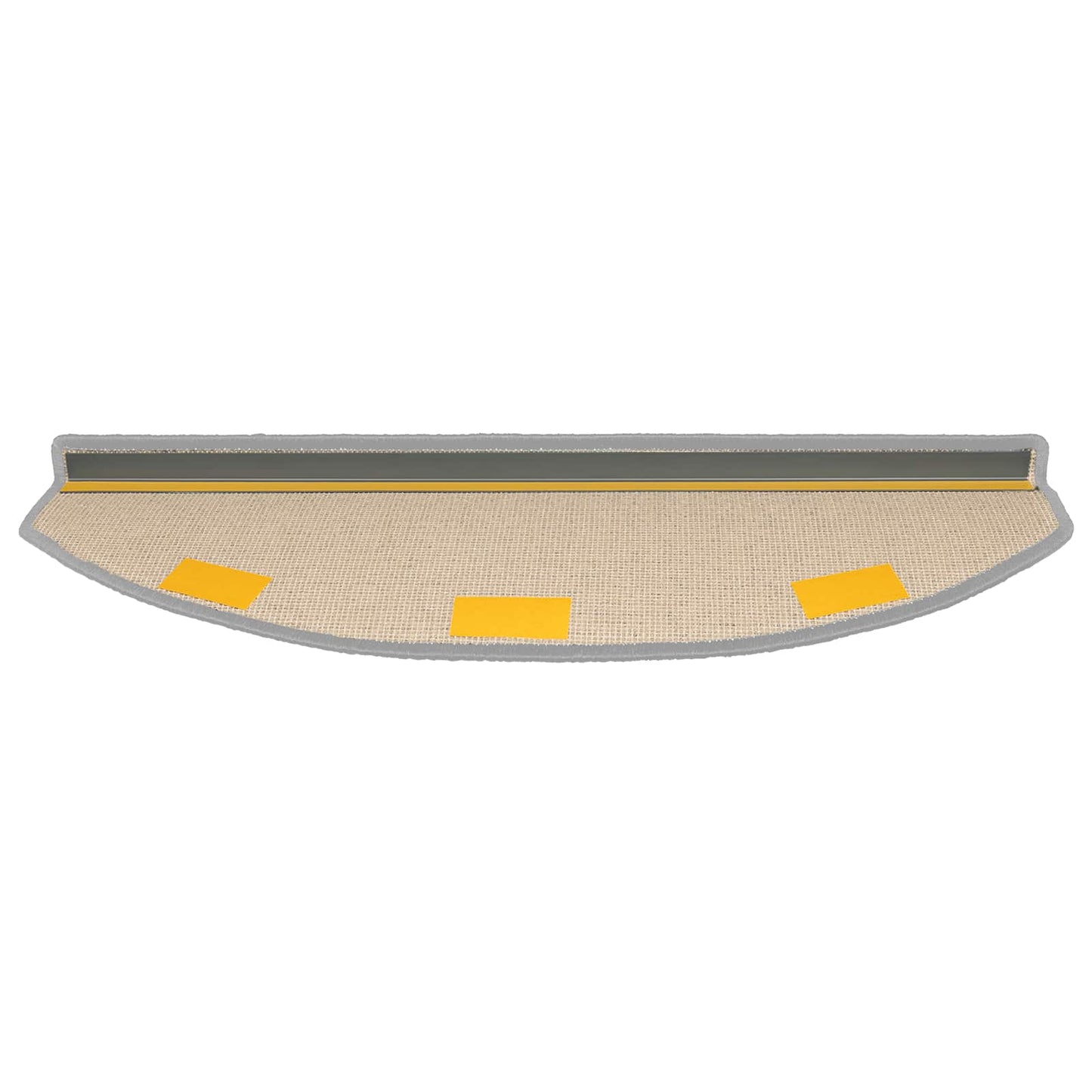 Selvklæbende Trappemåtter 15 stk. 80 x 24,5 x 3,5 cm Lysegrå