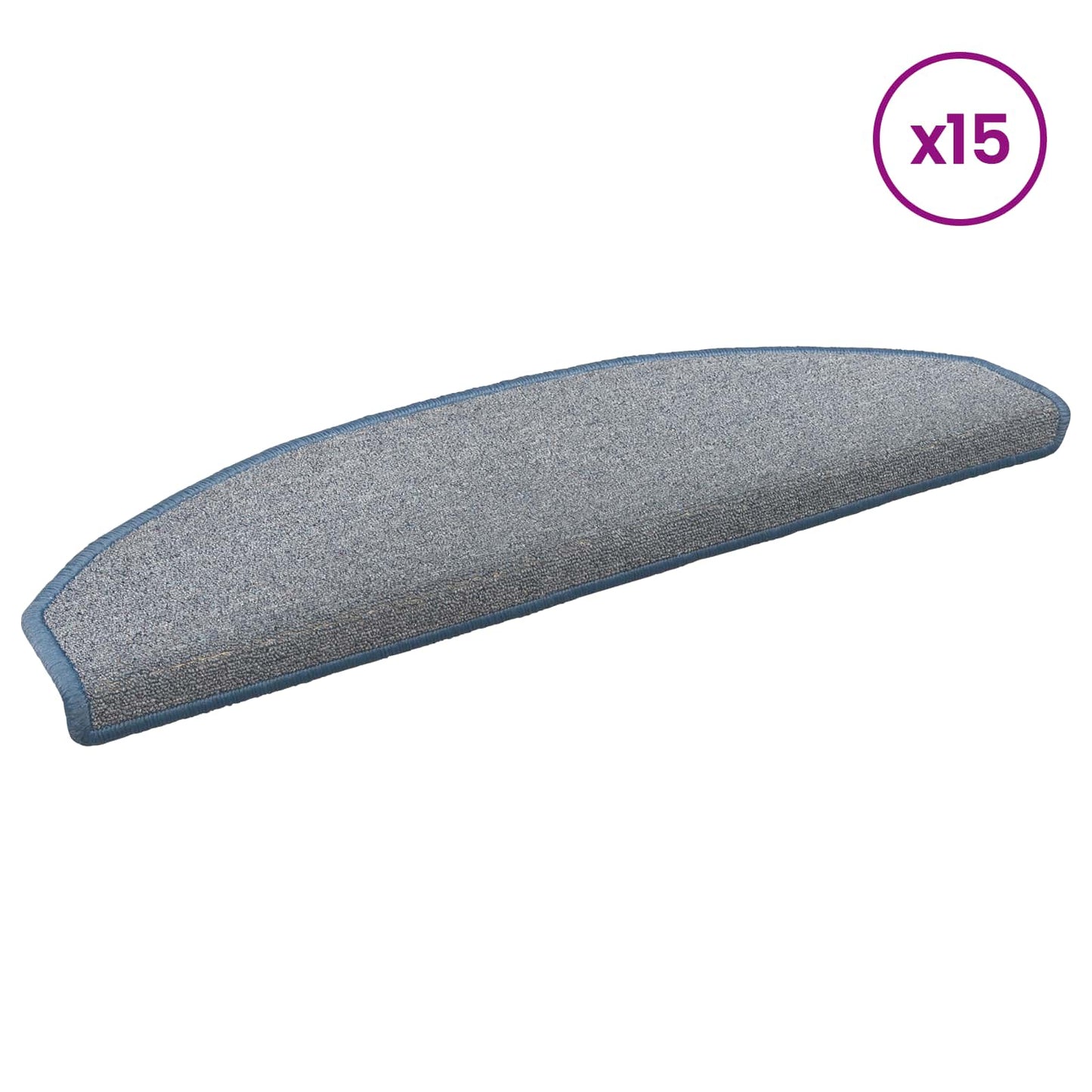 Selvklæbende Trappemåtter 15 stk. 80 x 24,5 x 3,5 cm