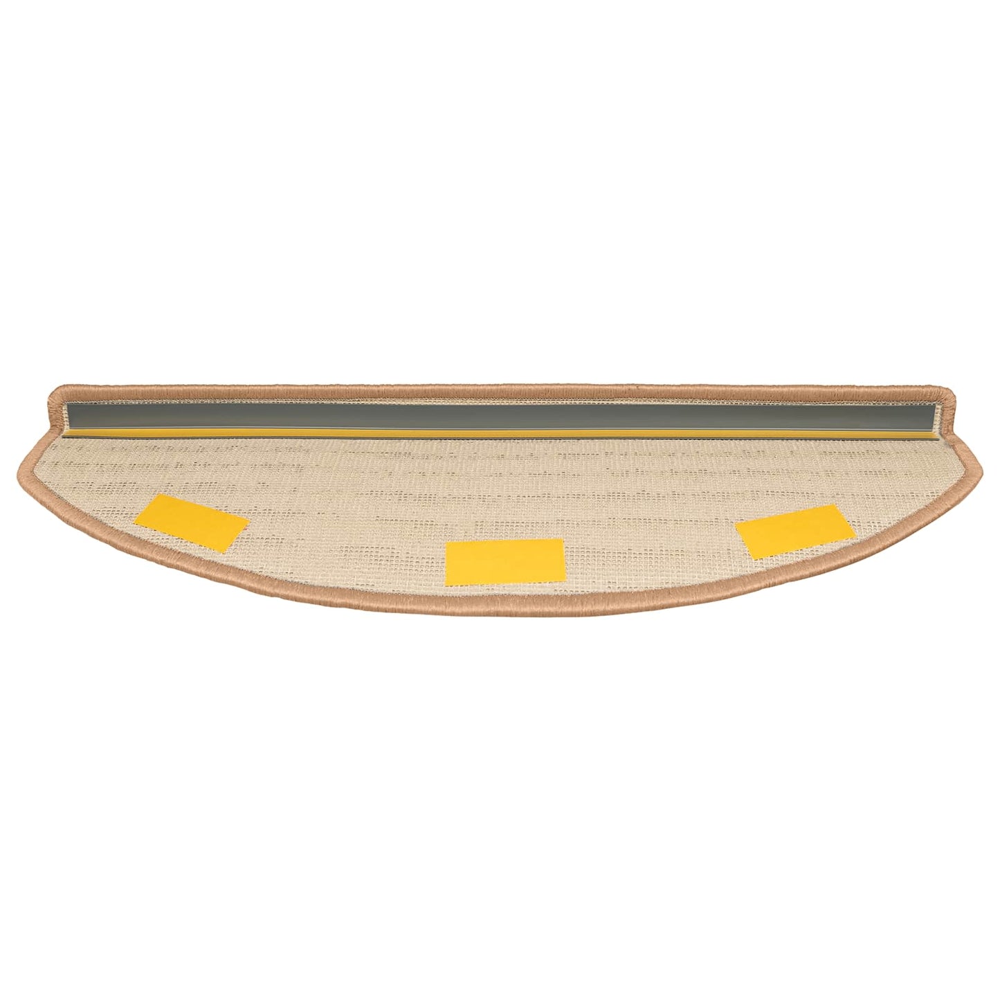 Selvklæbende Trappemåtter 15 stk. 80 x 24,5 x 3,5 cm Beige