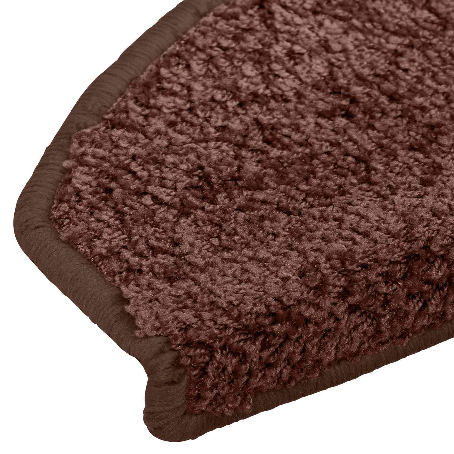 Selvklæbende Trappemåtter 15 stk. 80 x 24,5 x 3,5 cm Brun