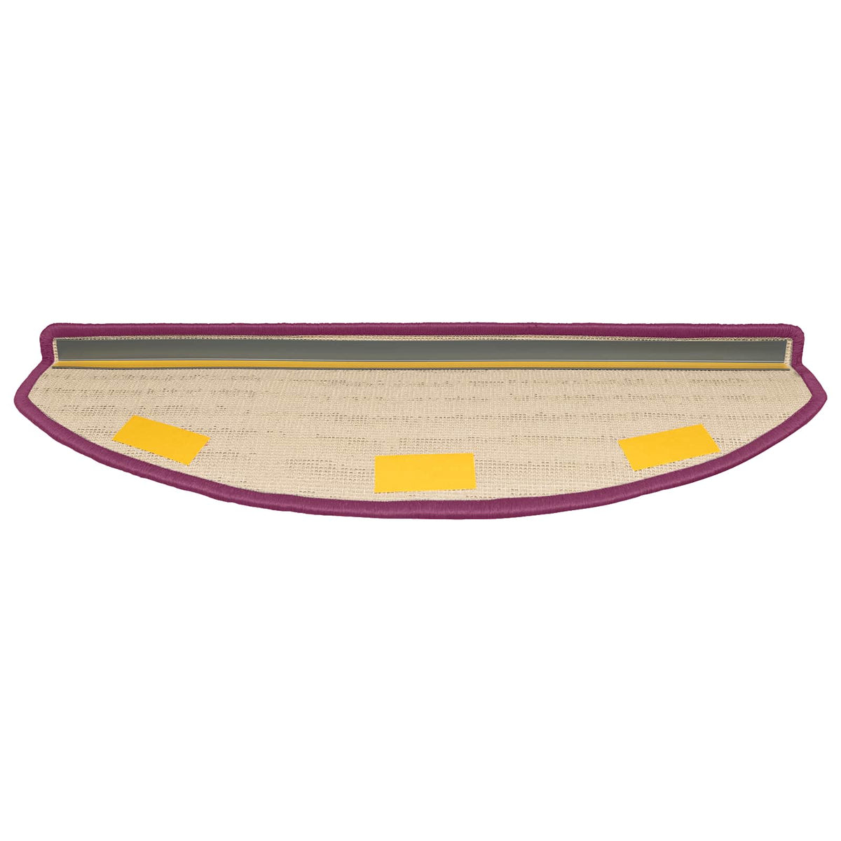 Selvklæbende Trappemåtter 15 stk. 80 x 24,5 x 3,5 cm Violet
