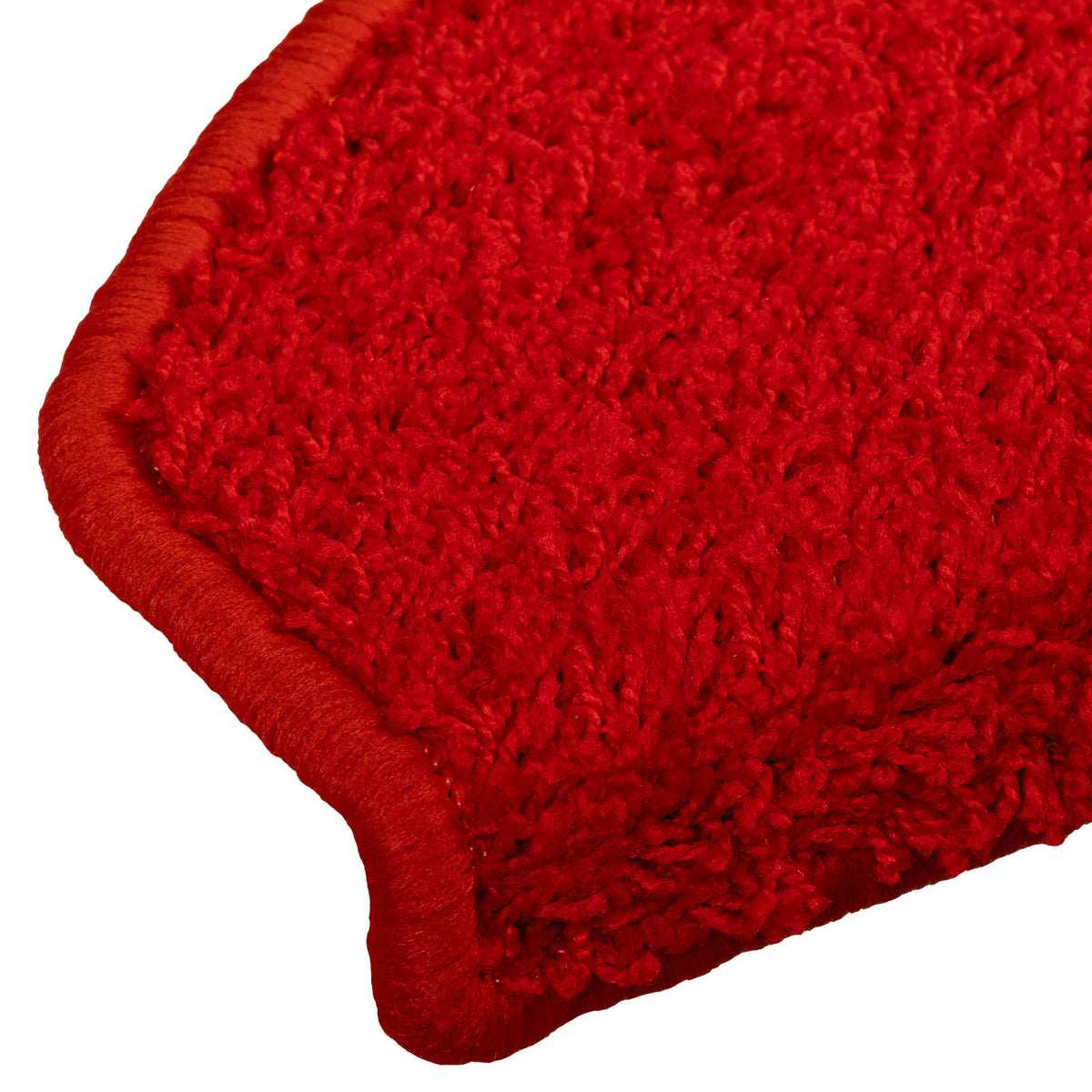 Selvklæbende Trappemåtter 15 stk. 80 x 24,5 x 3,5 cm Rød