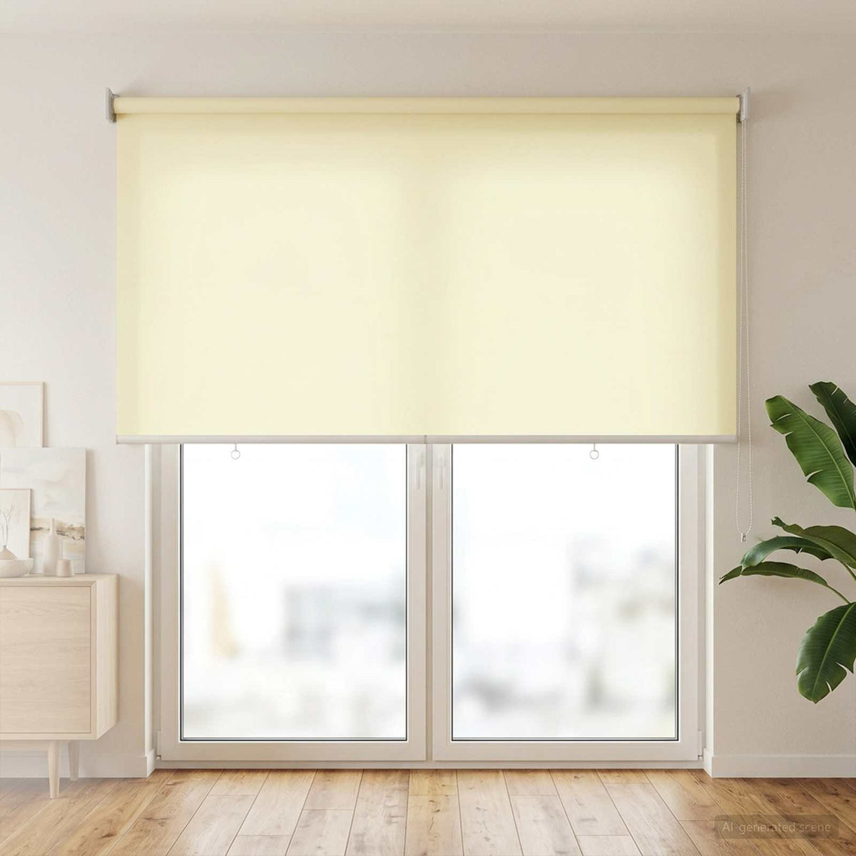 Udeterrasse Rullegardin UV Beskyttelse Cremefarvet Polyester
