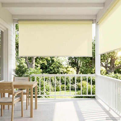 Udeterrasse Rullegardin UV Beskyttelse Cremefarvet