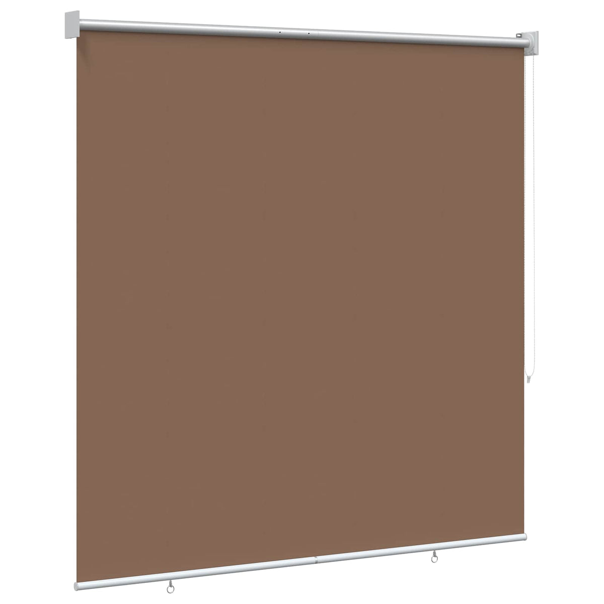 Udeterrasse Rullegardin UV Beskyttelse Gråbrun Polyester