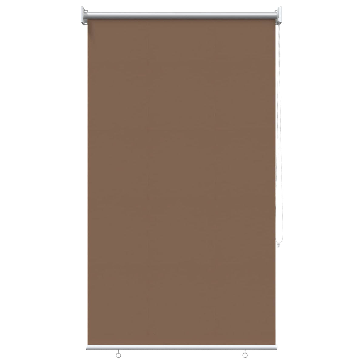 Udeterrasse Rullegardin UV Beskyttelse Gråbrun Polyester