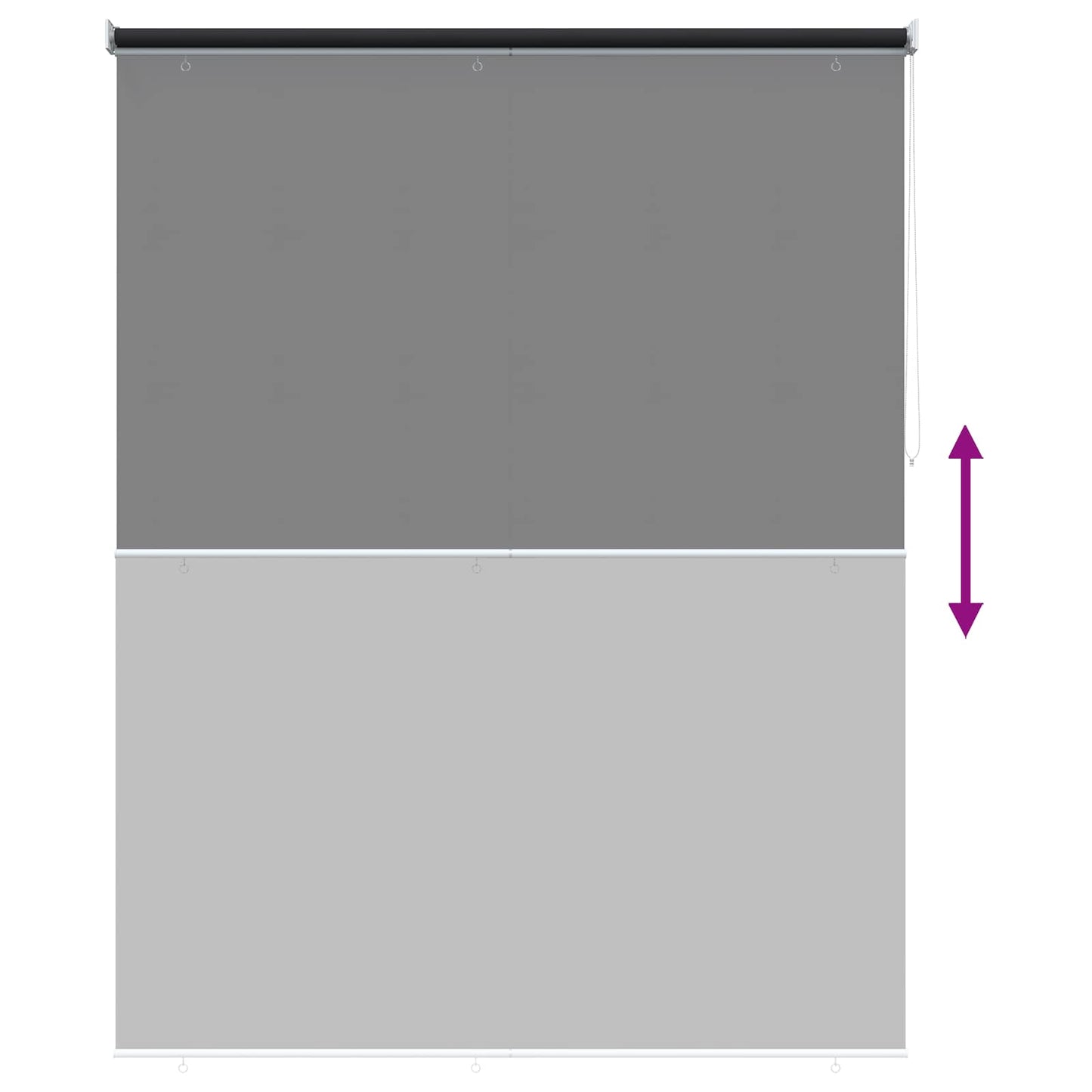 Udeterrasse Rullegardin UV Beskyttelse Antracit Polyester