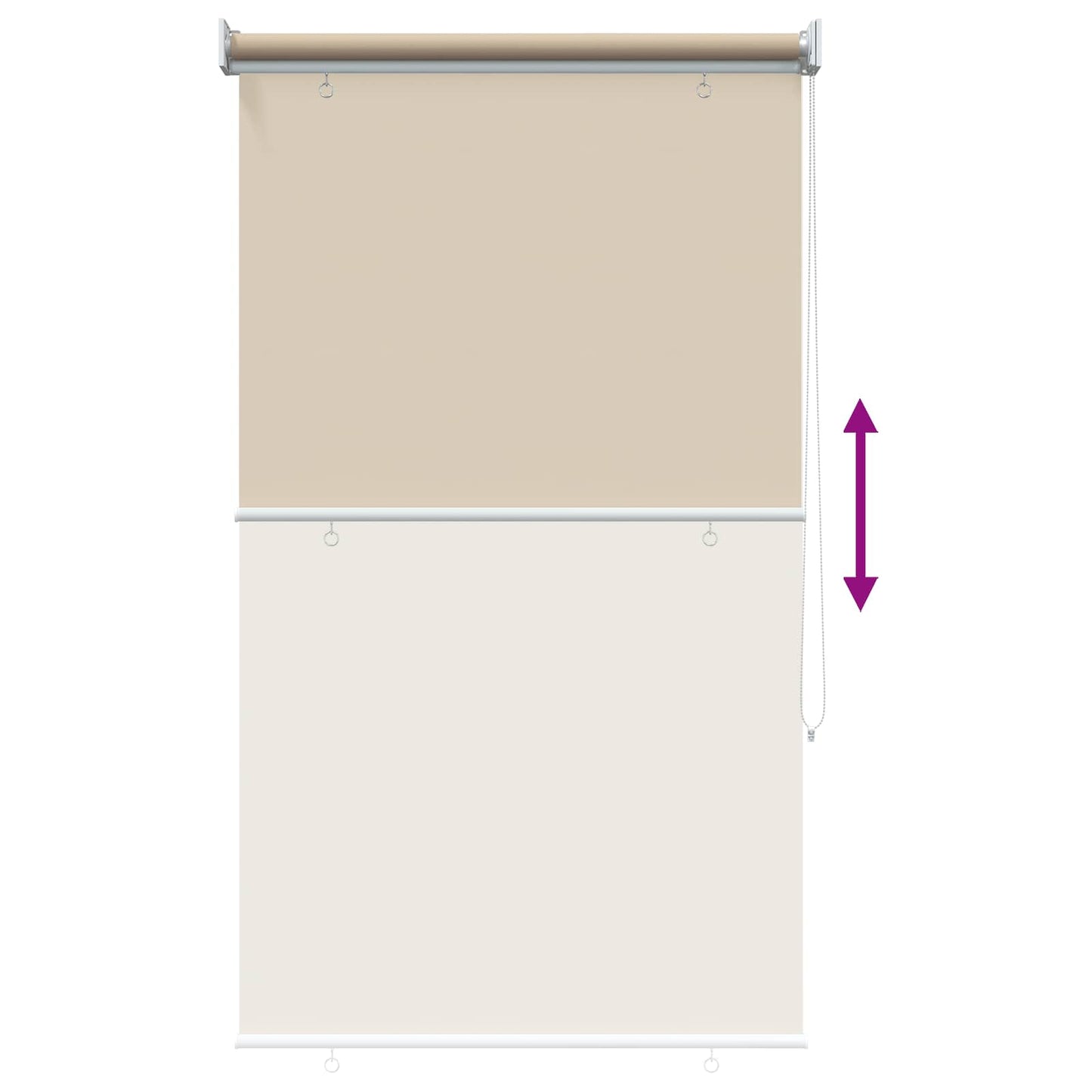 Udeterrasse Rullegardin UV Beskyttelse Beige Polyester