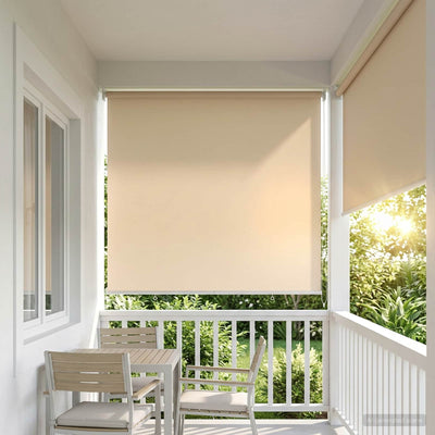 Udeterrasse Rullegardin UV Beskyttelse Beige