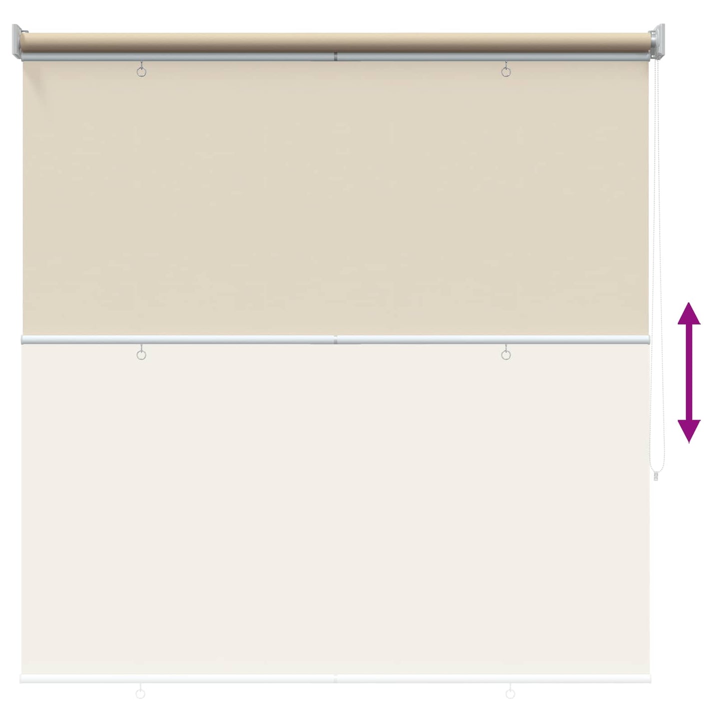 Udeterrasse Rullegardin UV Beskyttelse Beige Polyester