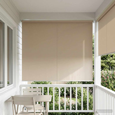 Udeterrasse Rullegardin UV Beskyttelse Beige