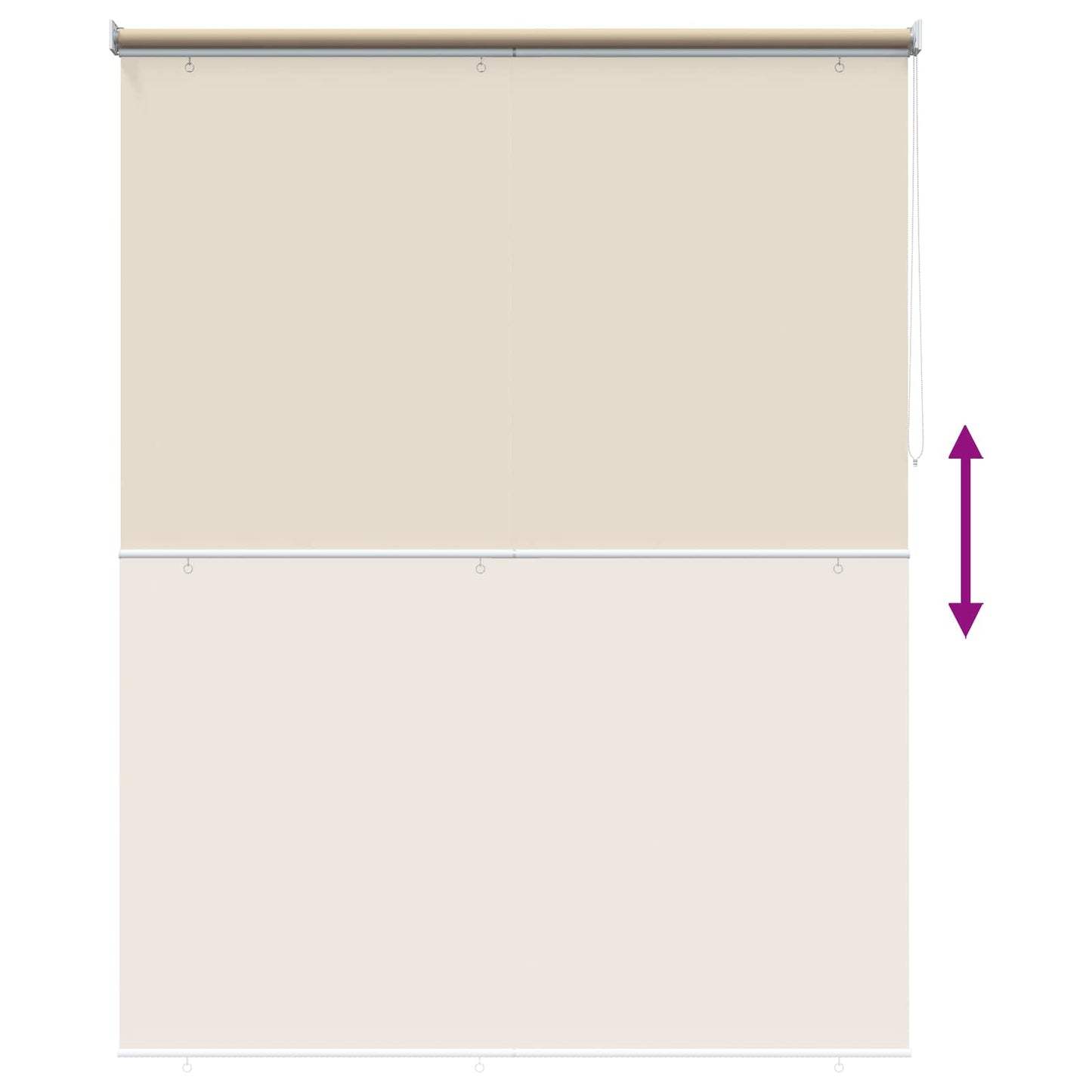 Udeterrasse Rullegardin UV Beskyttelse Beige Polyester