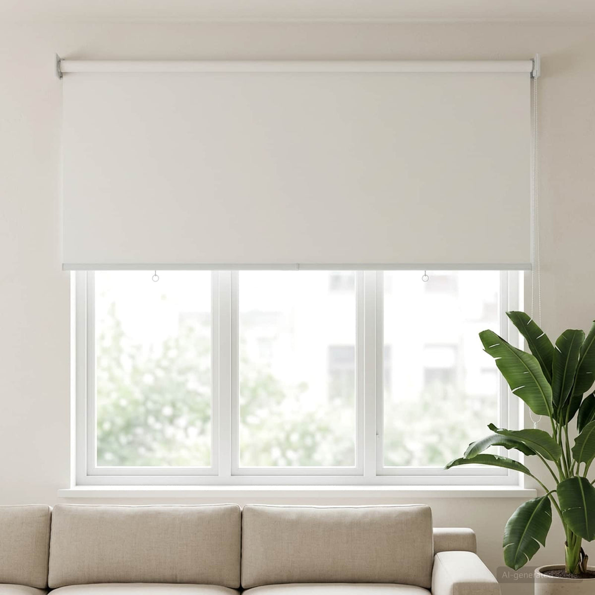 Udeterrasse Rullegardin UV Beskyttelse Hvid Polyester