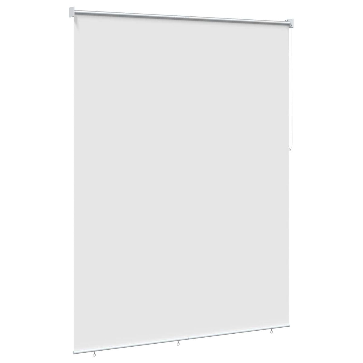 Udeterrasse Rullegardin UV Beskyttelse Hvid Polyester