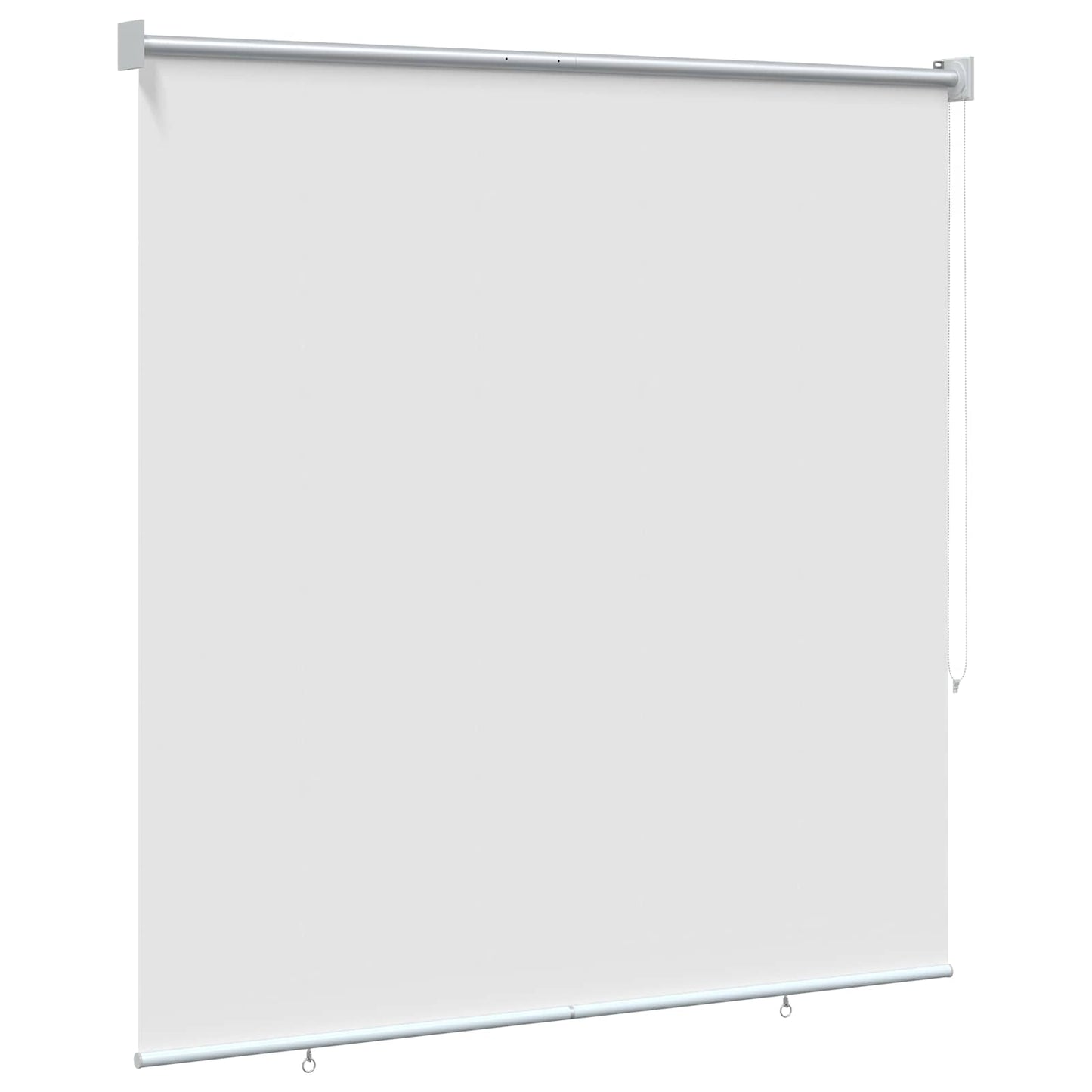 Udeterrasse Rullegardin UV Beskyttelse Hvid Polyester