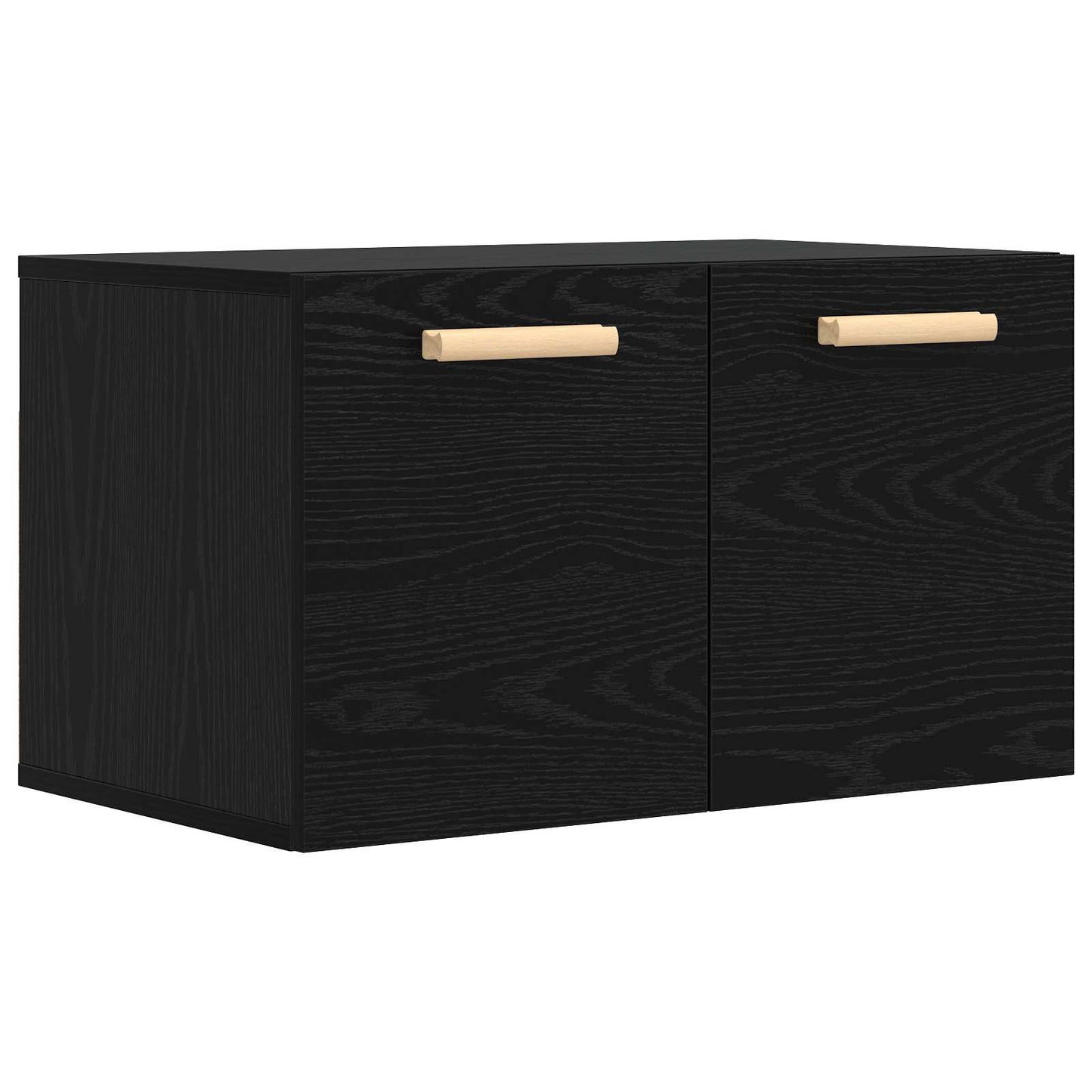 Vægskab Sort eg 60 x 36,5 x 35 cm Konstrueret træ