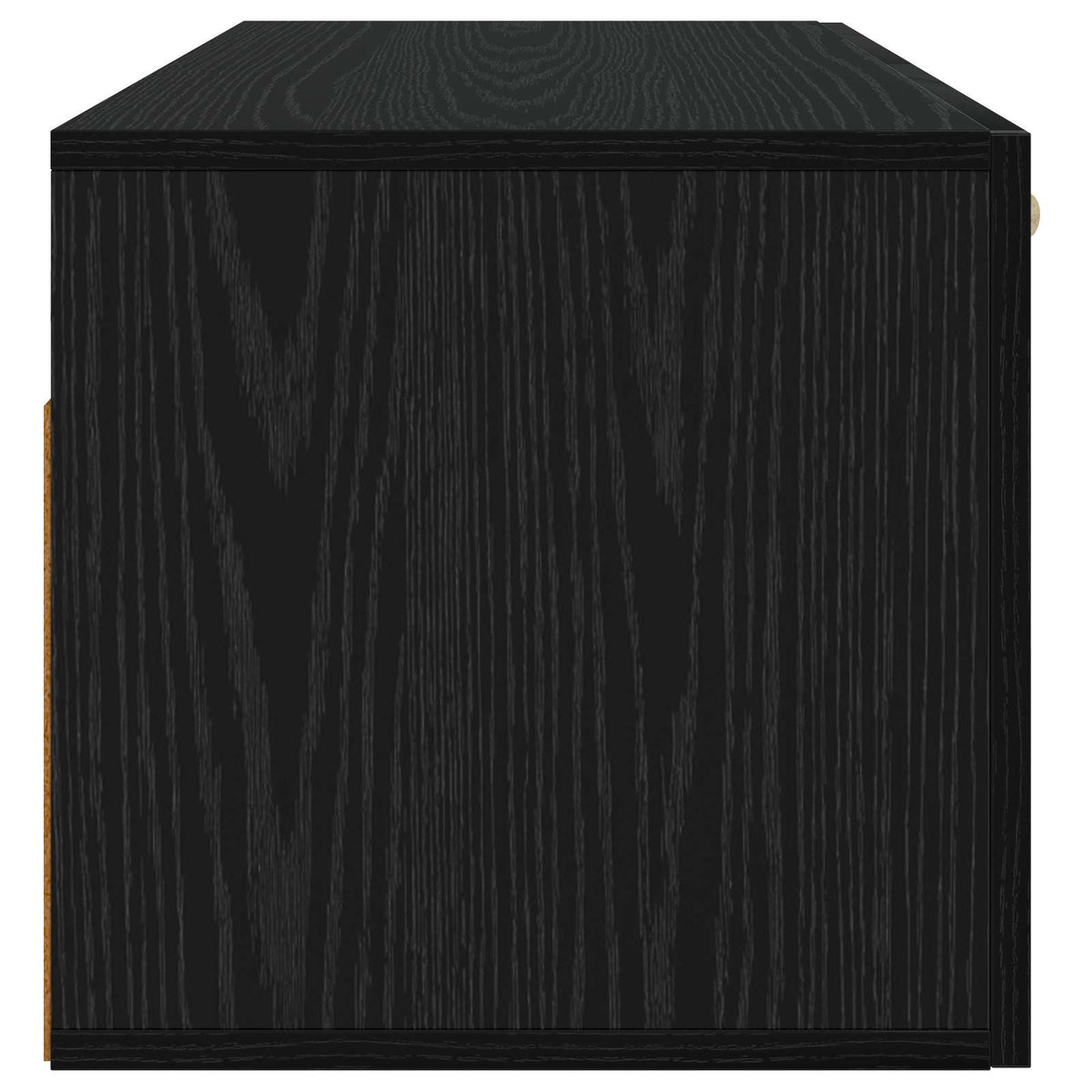 Vægskab Vægmonteret Sort eg 80 x 36,5 x 35 cm Konstrueret træ