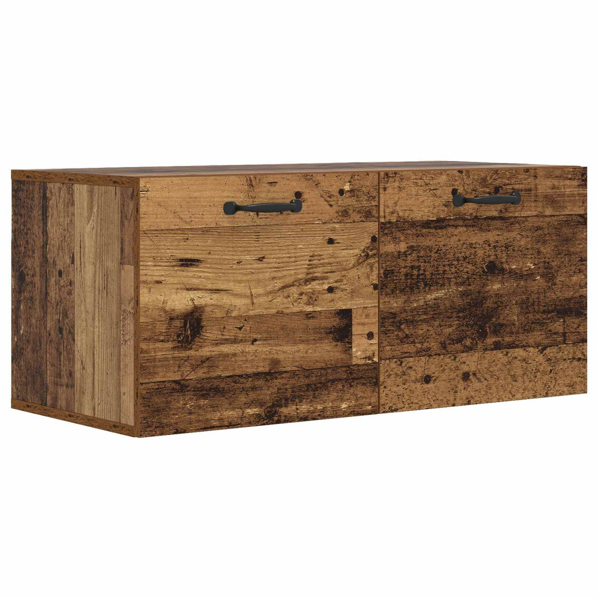 Vægskab Vægmonteret Gammelt træ 80 x 36,5 x 35 cm