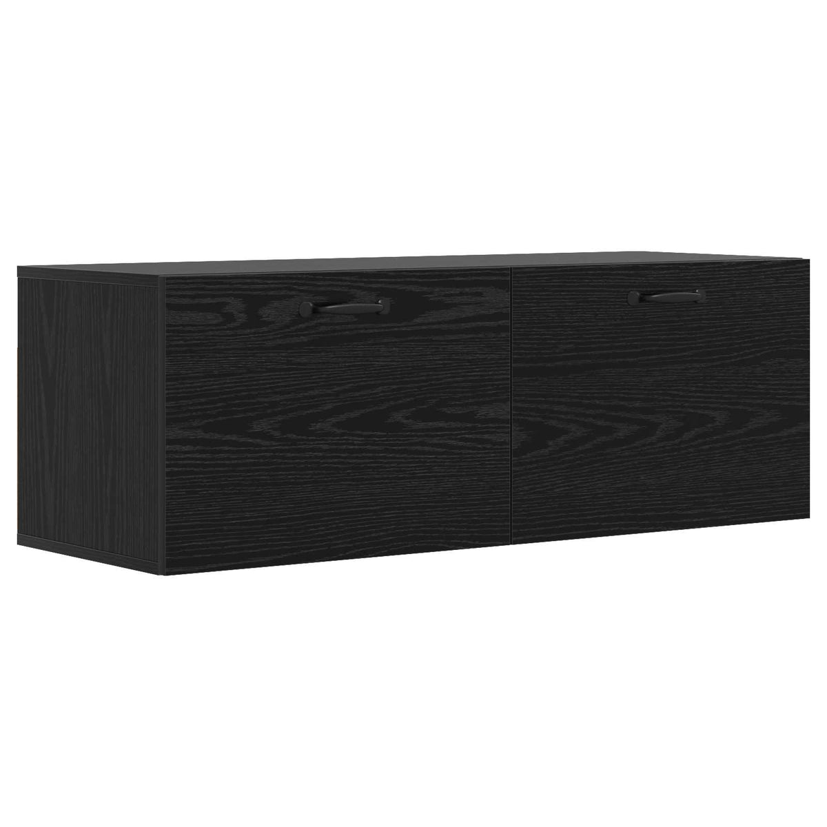 Vægskab Sort eg 100 x 36,5 x 35 cm Konstrueret træ