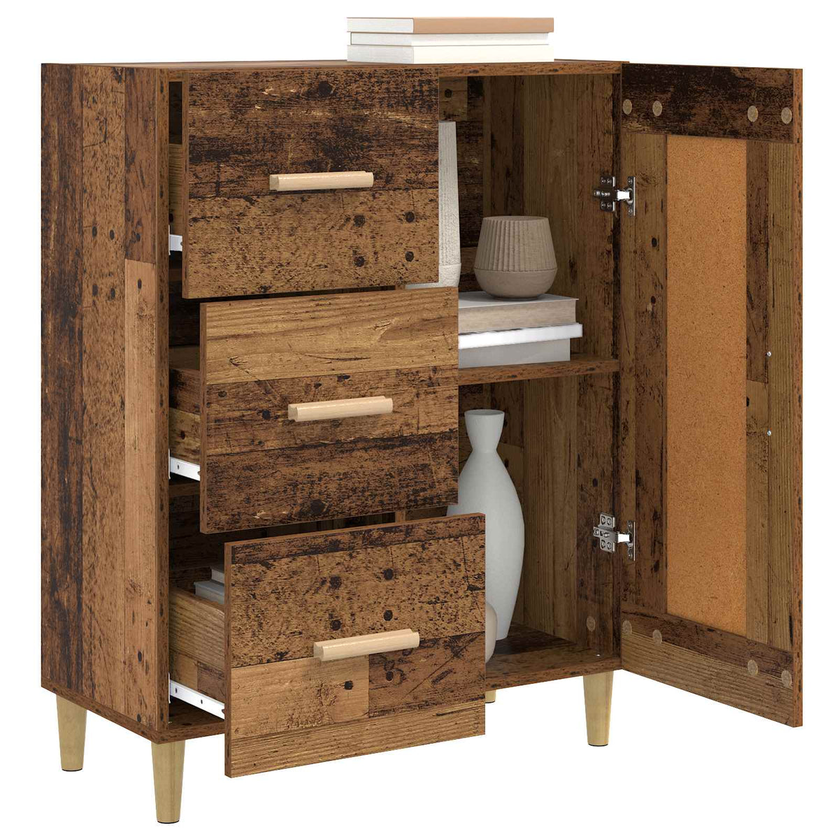 Sideboard Gammelt træ 69,5 x 34 x 90 cm Konstrueret træ