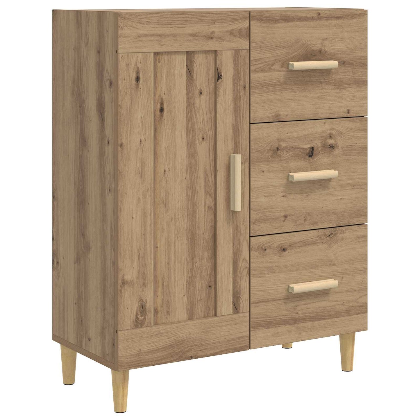 Sideboard Artisan-eg 69,5 x 34 x 90 cm Konstrueret træ